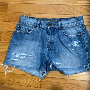 Ralph Lauren Blue Jean Shorts Distressed Cut-Off Style
